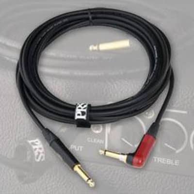 Paul Reed Smith Signature Straight to Right Angle Silent Instrument Cable - 18 foot image 1