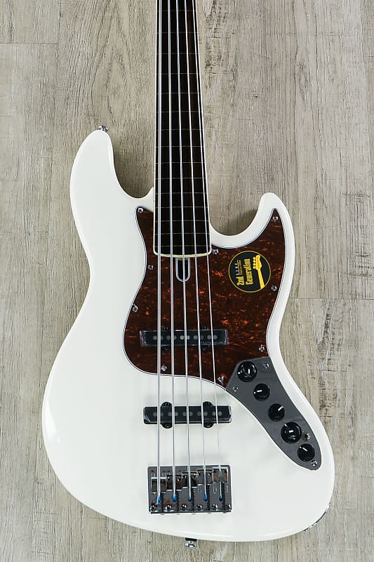 Sire Marcus Miller V7 5-String 2nd Generation Bass, Antique White (AWH), Alder Body, Fretless image 1