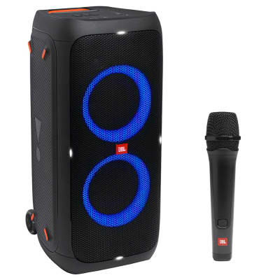 JBL PartyBox 310 Portable Bluetooth Speaker & JBL PBM100 Wired Microphone  Kit