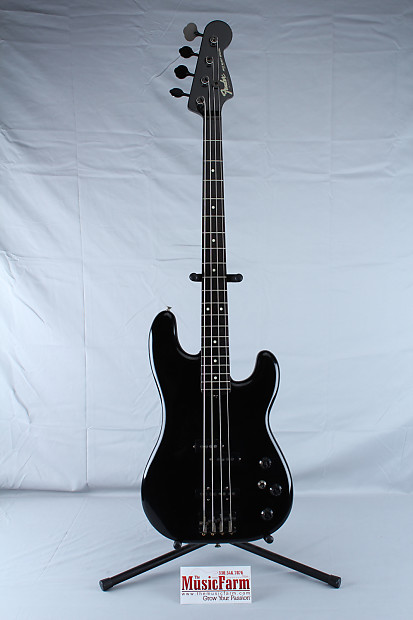 Used Vintage Fender Jazz Bass Special Black with OHSC Made