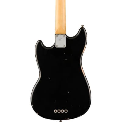 Fender JMJ Road Worn Mustang Bass - Black image 2