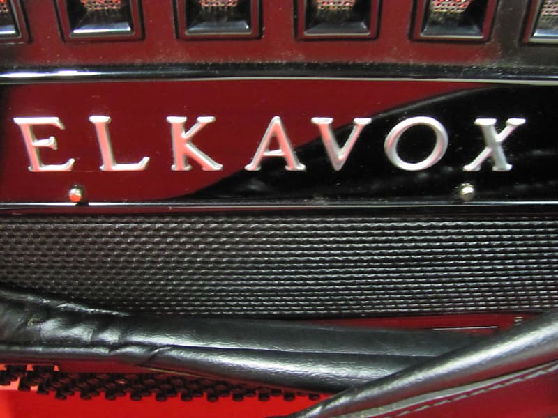 Elkavox  accordion with Elkavox 77 unit  Black image 1