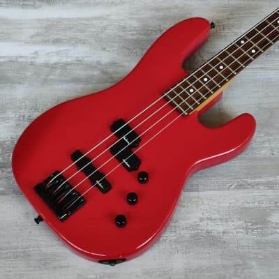 1985 Charvel Jackson Japan Model 2B PJ Bass (Red) image 1