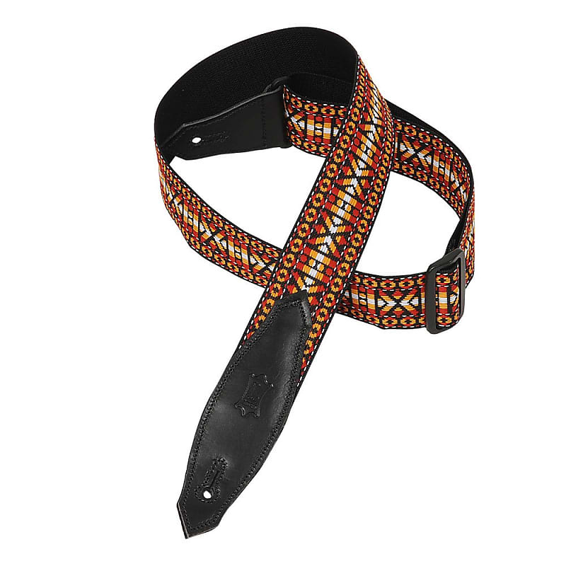 LEVYMSSN80SNS  2" Wide Sunset Woven Guitar Strap. image 1