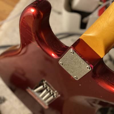MJT / Van Zandt / Callaham / Musikraft Candy Apple Red Relic Stratocaster image 2