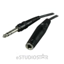 Hosa Technology Stereo 1/4" Female Phone to 1/4" Male Phone TRS Headphone Extension Cable - 10'