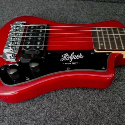 Hofner CT Series Shorty Travel/Mini Electric Guitar Red image 1