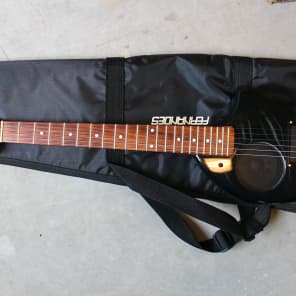 Fernandes Nomad Travel Guitar Built in Speaker 1990's Black Gold image 8