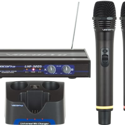 VocoPro UHF 5900 9 4 Channel UHF PLL Wireless Mic System with