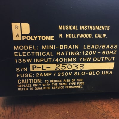 Polytone  Mini-brain vintage portable amp head image 7