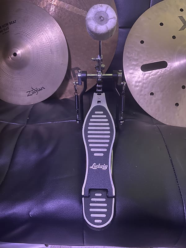 Ludwig Single Bass Drum Kick Pedal 2 springs Single Chain Reverb