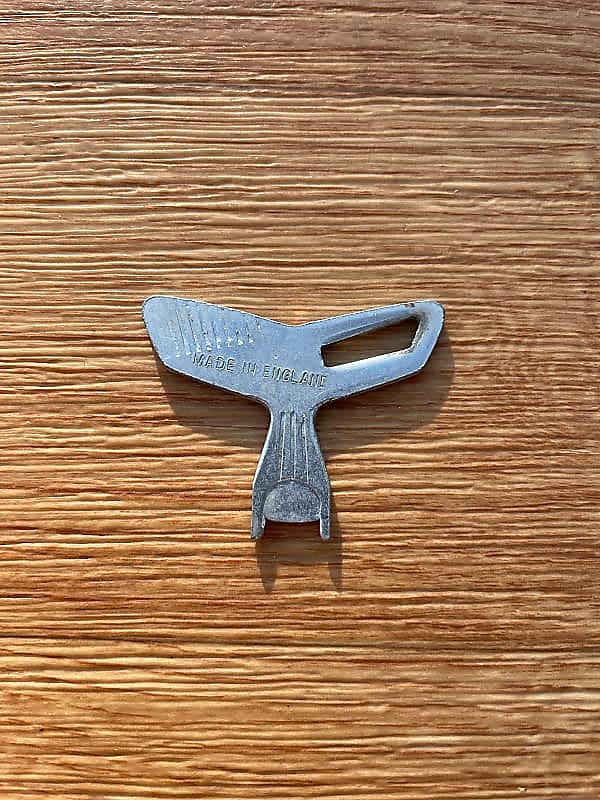 1950s-1960s Premier / Olympic Model 1615 Slotted Drum Key Whale Tail image 1