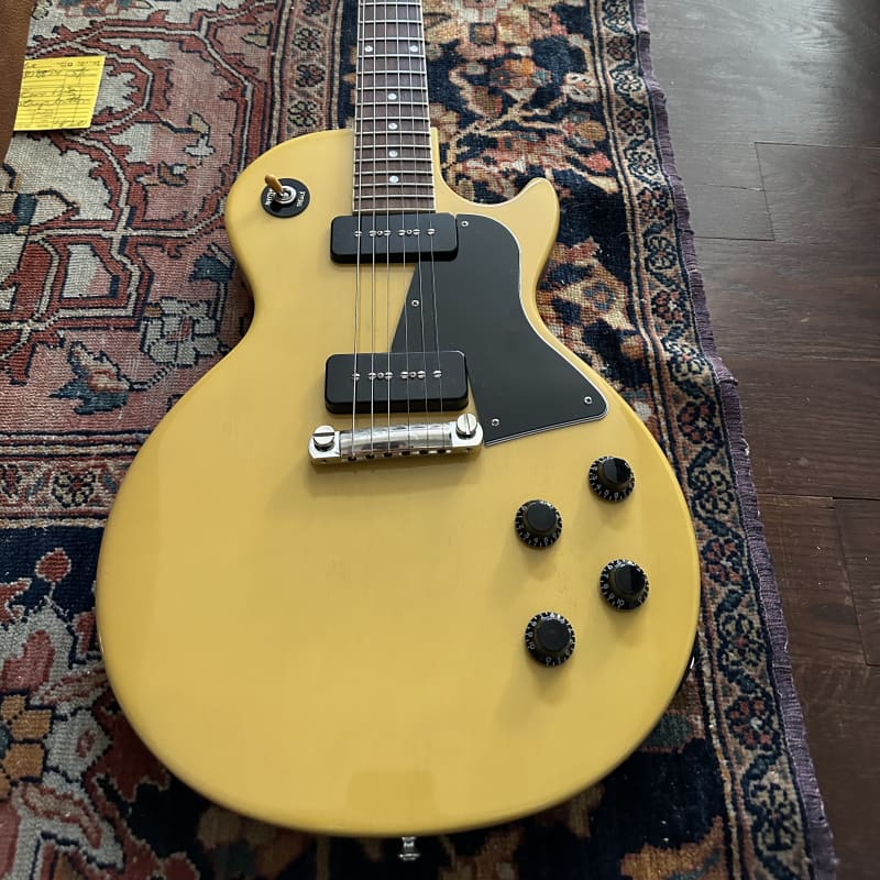 GIBSON LES PAUL SPECIAL Tv Yellow DOUBLE CUTAWAY DC P90 + White 