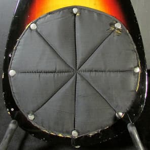 1960's Vox V-222 MKVI Teardrop Vintage Electric Guitar in Sunburst image 4