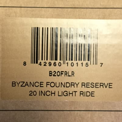Meinl  Byzance Foundry Reserve  20" Light Ride - B20FRLR image 4
