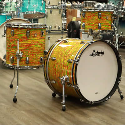 Ludwig Citrus Mod 1971, four toms! 1969 Supraphonic Snare, 2