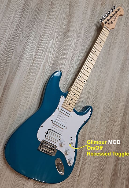 Elite® Customs Stratocaster Strat HSS Style Guitar TEAL Turbo w/Gilmour MOD Road Worn image 1