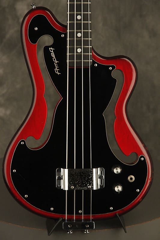 1966 Ampeg AEB-1 electric Horizontal "Scroll" Bass earliest features serial #019 image 1