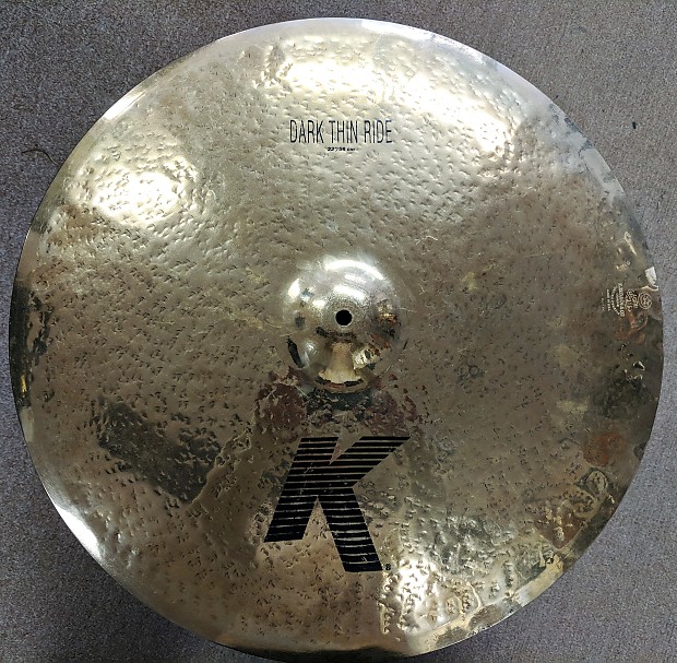 Zildjian 22" Rarities K Dark Thin Ride Cymbal, Clean Reverb