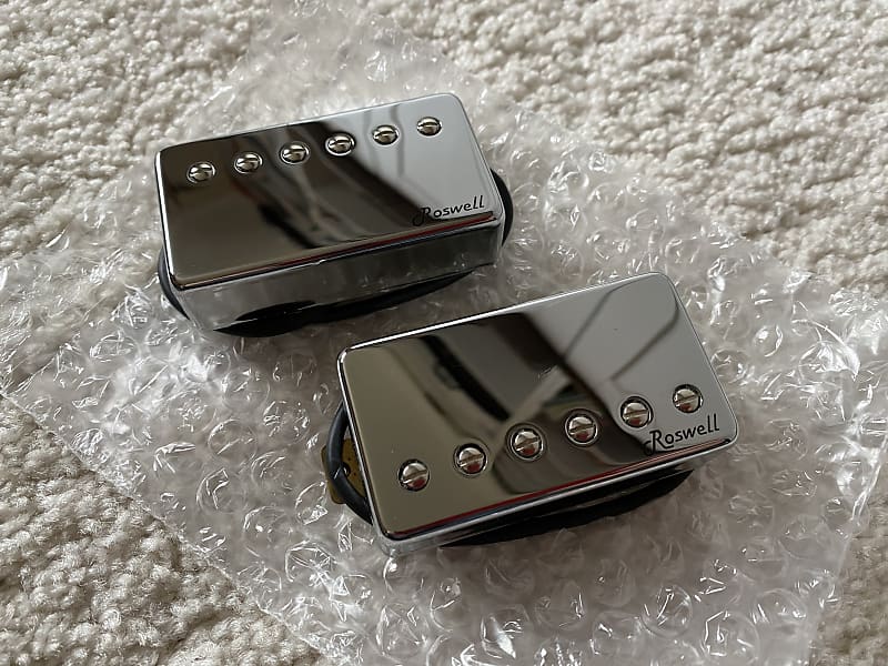 新品 Roswell Wide Range Humbucker Chrome Fender CuNiFe Wide Range Humbucker Neck Pickup Chrome