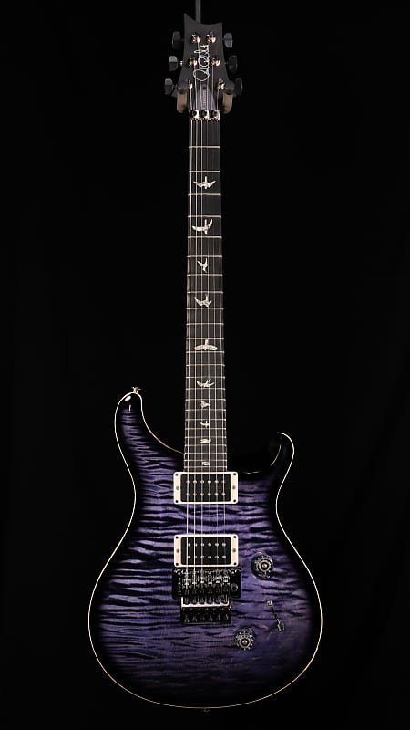 PRS Custom 24 Floyd Rose Purple Mist 10 Top Flame with Ebony Fingerboard and Maple Neck image 1