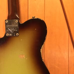Fender Custom Shop 50's Thinline Tele Relic w/ All Rosewood Neck DSN Sonic Burst image 11