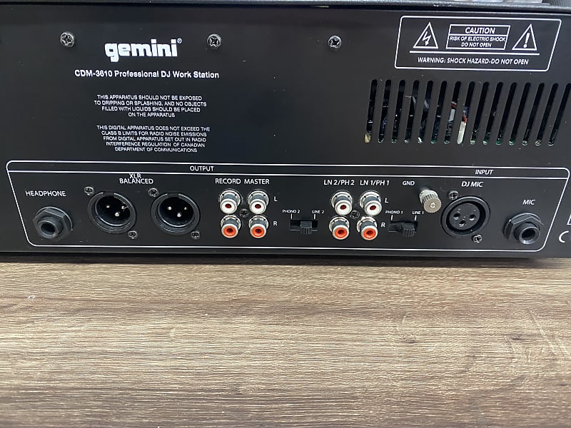 Gemini DJ Workstation CDM-3610 | Reverb