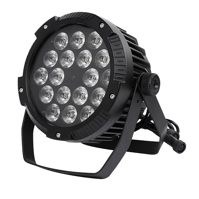 Aluminum Alloy LED Flat Par 18x12W RGBW 4in1 DMX512 for Discos Party Stage  Wedding Concert Theater Effect Lighting