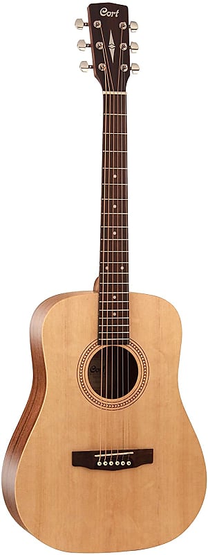 Cort EARTH50-OP Easy Play Acoustic Guitar Open Pore Natural image 1