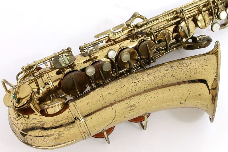 C.G. Conn 6M VIII Alto Saxophone with Naked Lady 1937 Serial