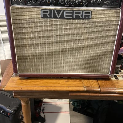 Rivera Chubster 40 40-Watt 1x12" Guitar Combo 2010s - Burgundy. All new pre-amp and power tubes. Fresh bias. Comes with a heavy-duty rolling Gator case with brake that doubles as a nice amp stand. Meet Ruby image 2