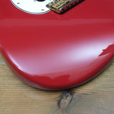 Fender Stratocaster FR Gold HSS * Noiseless 4 / Shawbucker 1991 Fiesta Red image 8