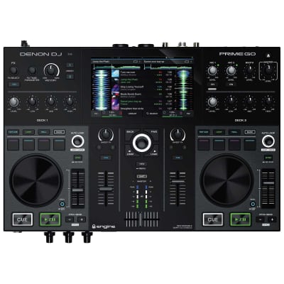 Denon DJ PRIME GO 2-Deck Rechargeable Portable DJ System w Black Flight Case image 2