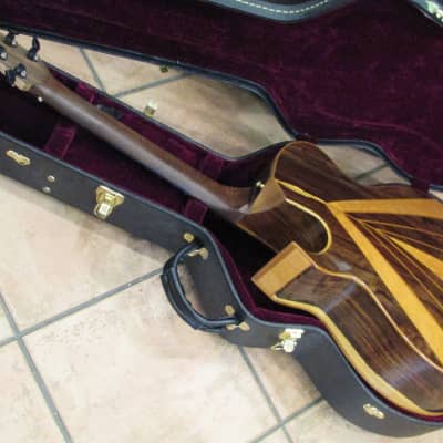 2012 K M Clark Custom A Wedge Cutaway Acoustic COCOBOLO Kevin Michael for sale