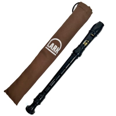 Lark Soprano School Recorder with Case - Black Gloss with Brown Case image 2