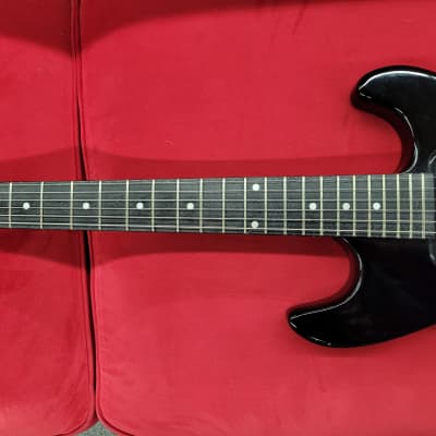 Synsonics Terminator 3/4 size Electric Guitar with built-in Speaker 1980s - Black image 6