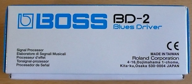 Boss BD-2 Blues Driver retail BOX ONLY Guitar Effects Pedal