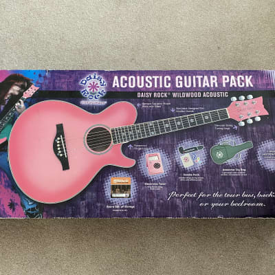 Daisy Rock Wildwood Acoustic Guitar Pack Pink image 6