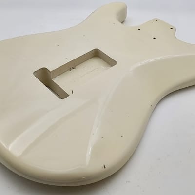 4lbs 1oz BloomDoom Nitro Lacquer Aged Relic Vintage White HSS S-Style Vintage Custom Guitar Body image 14
