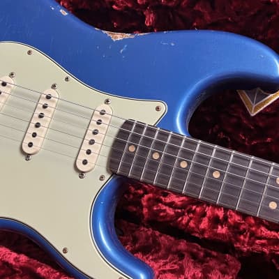 Fender Custom Shop Stratocaster '63 2023  - Aged Lake Placid Blue Relic image 7