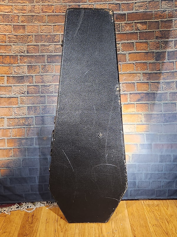 Coffin Case Guitar Case Black/Red Interior image 1