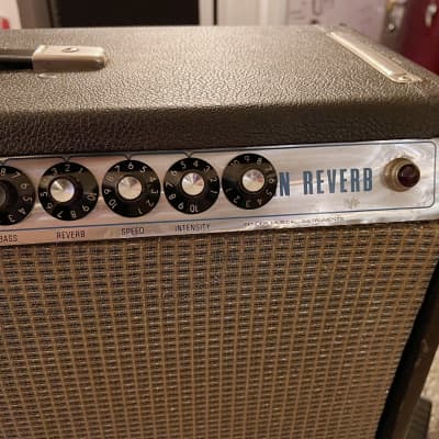 Vintage early 70s Fender Twin Reverb silverface guitar amplifier image 3