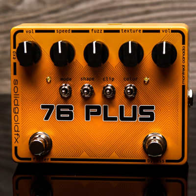 SolidGoldFX 76 Plus Octave Up Fuzz & Filter True Bypass Guitar Effects Pedal image 1