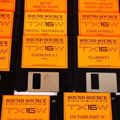 Yamaha TX16W Sound Source Unlimited Disks - Lot of 84 image 5