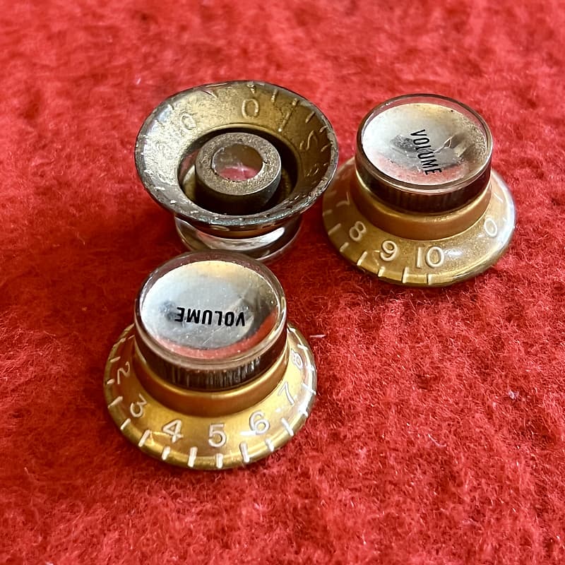 Gibson Reflector Volume Knob 1960’s - Gold original vintage | Reverb