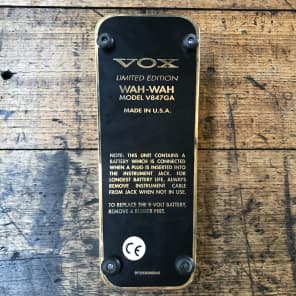 Vox V847GA Gold Avalon Wah Wah | Reverb
