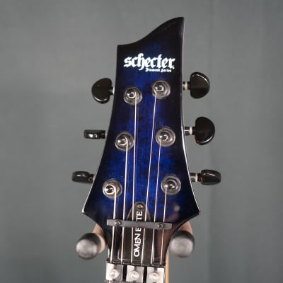 Schecter Omen Elite-6 FR Series Ocean Blue Burst Solid Body Guitar (B-Stock) image 13