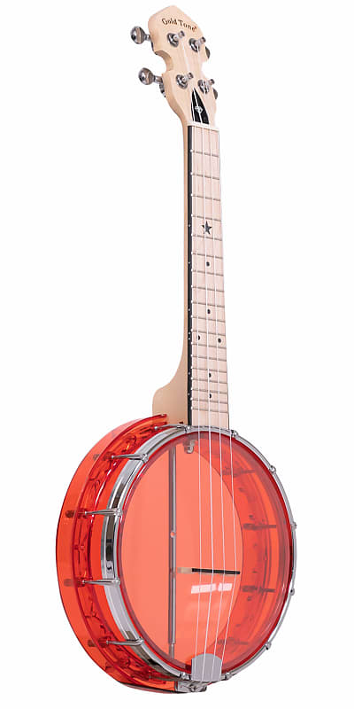 Gold Tone Little Gem Acrylic Concert Banjolele - Ruby image 1