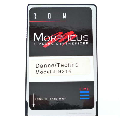 E-MU EMU Morpheus - original Dance / Techno #9214 ROM CARD + GEWÄHR / Very Rare!