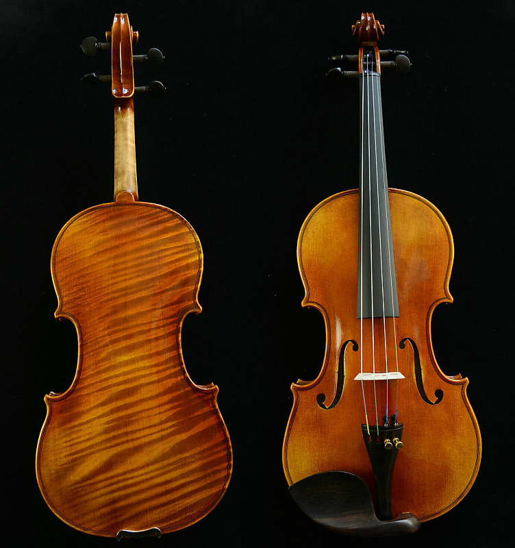 1-PC Back Master 4/4 Violin Amazing Sound Stradivari 1716 Messiah Violin